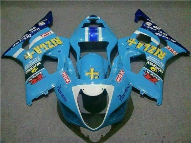 Blau 2003-2004 Suzuki GSXR 1000 Motorrad Verkleidung