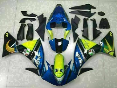 Blau 2009-2011 Yamaha YZF R1 Motorrad Verkleidung