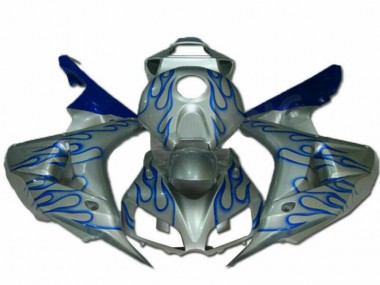 Blau Flamme Silber 2006-2007 Honda CBR1000RR Motorrad Verkleidung