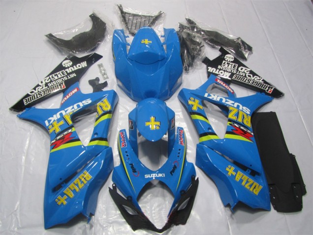 Blau Rizla 2007-2008 Suzuki GSXR 1000 Motorrad Verkleidung Blau Rizla 2007-2008 Suzuki GSXR 1000 Motorrad Verkleidung