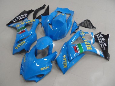 Blau Rizla Rennen 2007-2008 Suzuki GSXR 1000 Motorrad Verkleidung