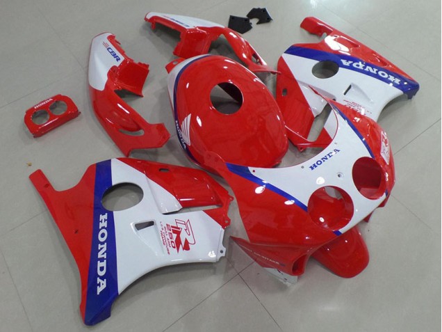 Blau Rot Weiß 1991-1998 Honda CBR250RR MC22 Motorrad Verkleidung Blau Rot Weiß 1991-1998 Honda CBR250RR MC22 Motorrad Verkleidung