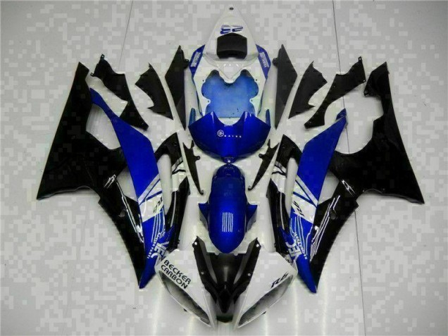 Blau Schwarz 2008-2016 Yamaha YZF R6 Motorrad Verkleidungen Blau Schwarz 2008-2016 Yamaha YZF R6 Motorrad Verkleidungen