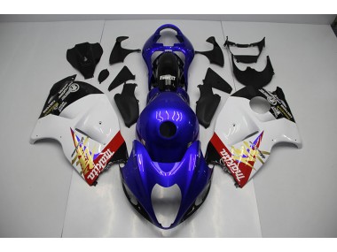 Blau Weiß 1996-2007 Suzuki GSXR 1300 Hayabusa Motorrad Verkleidungen