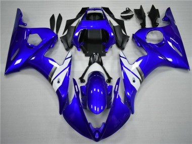 Blau Weiß 2003-2005 Yamaha YZF R6 Motorrad Verkleidungen