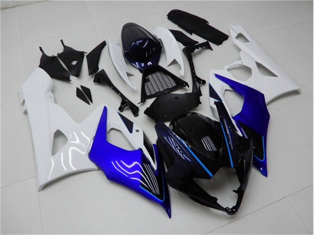Blau Weiß 2005-2006 Suzuki GSXR 1000 Motorrad Verkleidung & Plastik