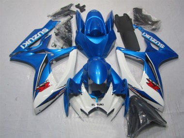 Blau Weiß 2006-2007 Suzuki GSXR 600 Motorrad Verkleidung & Plastik