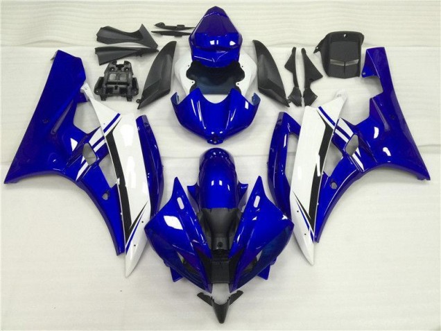 Blau Weiß 2006-2007 Yamaha YZF R6 Motorrad Verkleidung & Plastik Blau Weiß 2006-2007 Yamaha YZF R6 Motorrad Verkleidung & Plastik