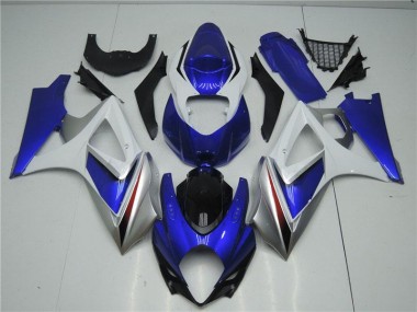 Blau Weiß 2007-2008 Suzuki GSXR 1000 Motorrad Verkleidungen