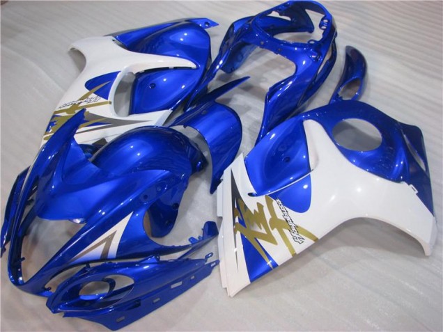 Blau Weiß 2008-2019 Suzuki GSXR 1300 Hayabusa Motorrad Vollverkleidung Blau Weiß 2008-2019 Suzuki GSXR 1300 Hayabusa Motorrad Vollverkleidung