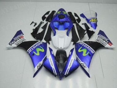 Blau Weiß Schwarz 2012-2014 Yamaha YZF R1 Motorrad Verkleidung