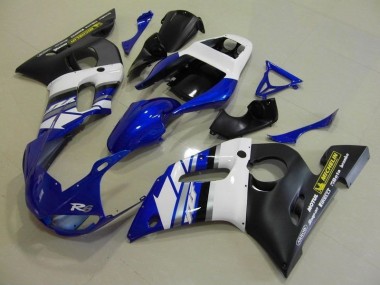 Blau Weiß und Schwarz 1998-2002 Yamaha YZF R6 Motorrad Verkleidung