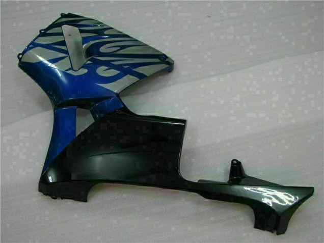 Blau mit silberner Flamme 2003-2004 Honda CBR600RR Motorrad Verkleidung Blau mit silberner Flamme 2003-2004 Honda CBR600RR Motorrad Verkleidung
