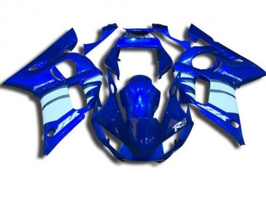 Blau und Weiß 1998-2002 Yamaha YZF R6 Motorrad Verkleidung