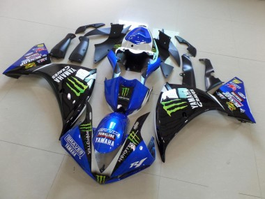 BlauSchwarz Monster 2012-2014 Yamaha YZF R1 Motorrad Verkleidung