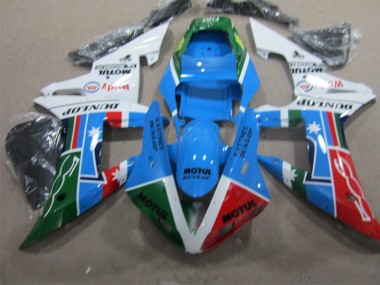 BlauSchwarz Motul 2002-2003 Yamaha YZF R1 Motorrad Verkleidung