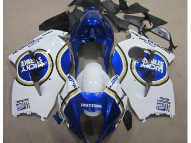 Blaus Motul Weiß Lucky Strike 1996-2007 Suzuki GSXR 1300 Hayabusa Motorrad Verkleidung