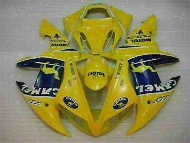 Gelb 2002-2003 Yamaha YZF R1 Motorrad Verkleidung