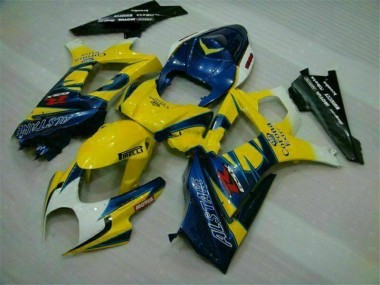 Gelb 2007-2008 Suzuki GSXR 1000 Motorrad Verkleidung