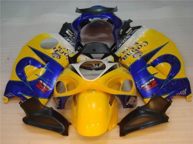 Gelb Blau 1996-2007 Suzuki GSXR 1300 Hayabusa Motorrad Verkleidung