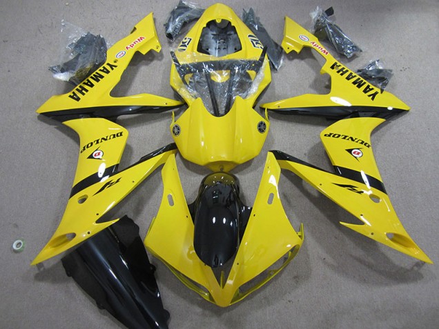 Gelb Dunlop 2004-2006 Yamaha YZF R1 Motorrad Verkleidung Gelb Dunlop 2004-2006 Yamaha YZF R1 Motorrad Verkleidung