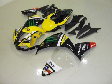 Gelb Monster 2009-2011 Yamaha YZF R1 Motorrad Verkleidungen