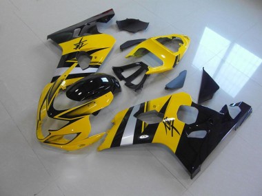 Gelb Schwarz 2004-2005 Suzuki GSXR 750 Motorrad Verkleidung