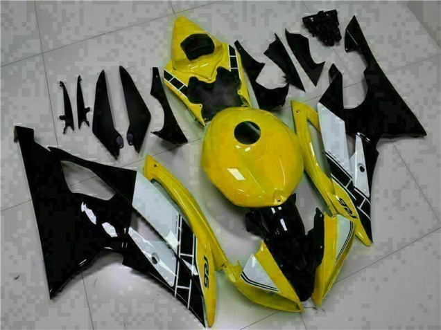 Gelb Schwarz 2008-2016 Yamaha YZF R6 Motorrad Vollverkleidung Gelb Schwarz 2008-2016 Yamaha YZF R6 Motorrad Vollverkleidung