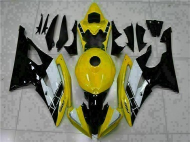Gelb Schwarz 2008-2016 Yamaha YZF R6 Motorrad Vollverkleidung