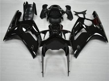 Glänzend Schwarz 2003-2004 Kawasaki ZX6R Motorrad Verkleidung
