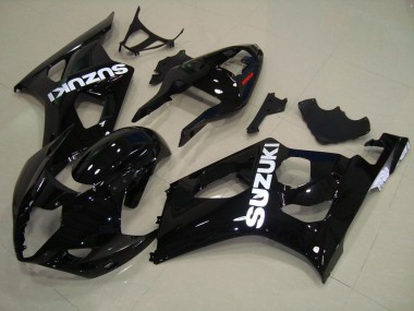 Glänzend Schwarz 2003-2004 Suzuki GSXR 1000 Motorrad Verkleidung Komplett Sets