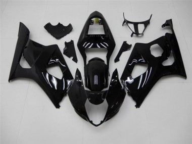 Glänzend Schwarz 2003-2004 Suzuki GSXR 1000 Motorrad Verkleidungen