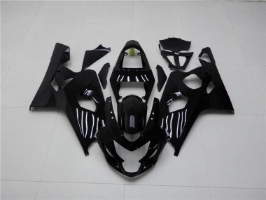 Glänzend Schwarz 2004-2005 Suzuki GSXR 600/750 Motorrad Verkleidung