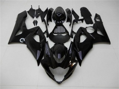 Glänzend Schwarz 2005-2006 Suzuki GSXR 1000 Motorrad Verkleidung