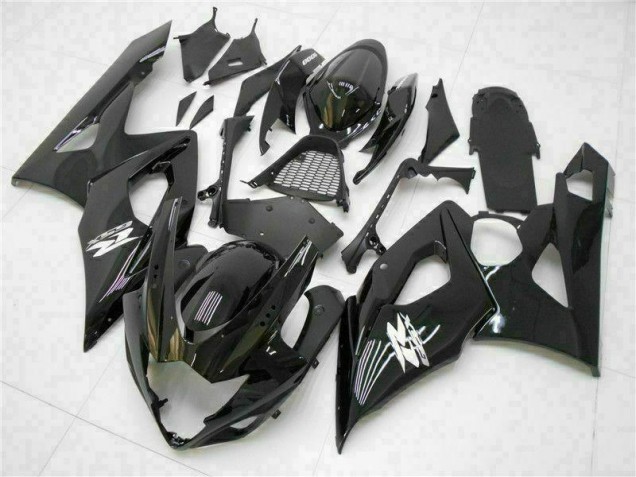 Glänzend Schwarz 2005-2006 Suzuki GSXR 1000 Motorrad Verkleidungen Glänzend Schwarz 2005-2006 Suzuki GSXR 1000 Motorrad Verkleidungen