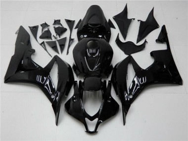 Glänzend Schwarz 2007-2008 Honda CBR600RR Motorrad Verkleidung