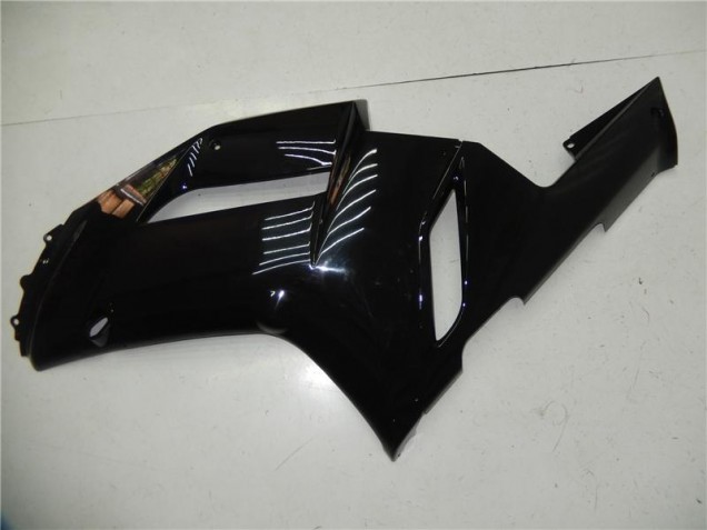 Glänzend Schwarz 2007-2008 Kawasaki ZX6R Motorrad Verkleidungen Glänzend Schwarz 2007-2008 Kawasaki ZX6R Motorrad Verkleidungen