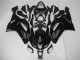 Glänzend Schwarz 2007-2008 Kawasaki ZX6R Motorrad Verkleidungen Glänzend Schwarz 2007-2008 Kawasaki ZX6R Motorrad Verkleidungen