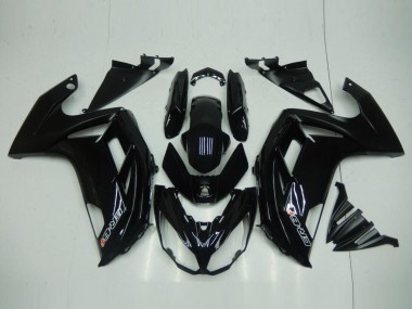 Glänzend Schwarz 2012-2016 Kawasaki EX650 Motorrad Verkleidung