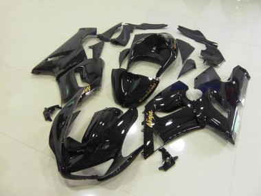 Glänzend Schwarz Gold Aufkleber 2005-2006 Kawasaki ZX6R Motorrad Verkleidung