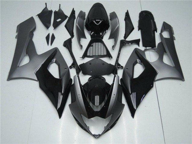 Grau Schwarz 2005-2006 Suzuki GSXR 1000 Motorrad Verkleidung & Plastik