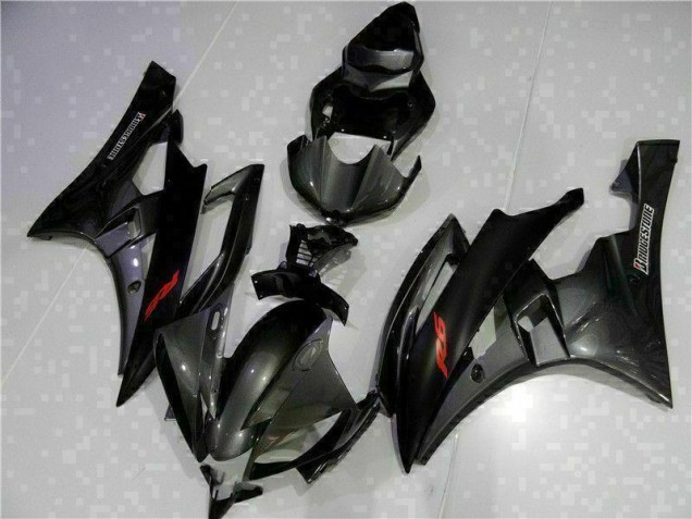 Grau Schwarz 2006-2007 Yamaha YZF R6 Motorrad Verkleidung Grau Schwarz 2006-2007 Yamaha YZF R6 Motorrad Verkleidung