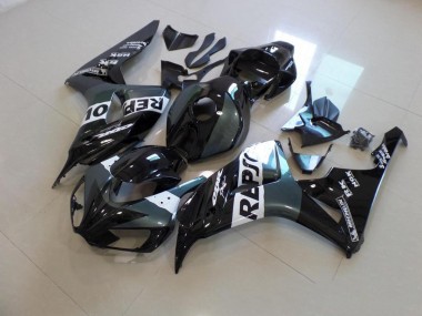 Grau Schwarz Repsol 2006-2007 Honda CBR1000RR Motorrad Verkleidung