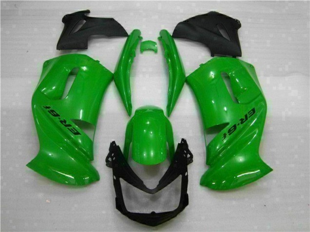 Grün 2006-2008 Kawasaki EX650 Motorrad Verkleidung Grün 2006-2008 Kawasaki EX650 Motorrad Verkleidung