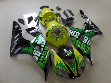 Grün Gelb Rossi 2006-2007 Honda CBR1000RR Motorrad Verkleidung