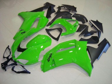 Grün Matt schwarz 2007-2008 Kawasaki ZX6R Motorrad Verkleidung