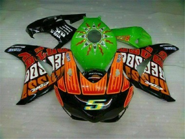 Grün Orange 2008-2011 Honda CBR1000RR Motorrad Verkleidung