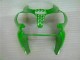 Grün Schwarz 2000-2002 Kawasaki ZX6R Motorrad Verkleidungen Grün Schwarz 2000-2002 Kawasaki ZX6R Motorrad Verkleidungen