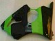 Grün Schwarz 2000-2002 Kawasaki ZX6R Motorrad Vollverkleidung & Plastik Grün Schwarz 2000-2002 Kawasaki ZX6R Motorrad Vollverkleidung & Plastik