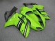 Grün Schwarz 2007-2008 Kawasaki ZX6R Motorrad Verkleidung Grün Schwarz 2007-2008 Kawasaki ZX6R Motorrad Verkleidung